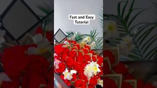 How to make a money bouquet with flower 2024 | easy | #moneybouquet