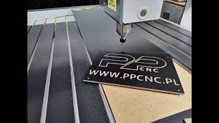 Frezarka CNC PP1212 frezowanie HPL 8mm. | www.ppcnc.eu