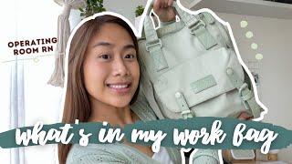 What's In My Work Backpack! | OR Nursing Progress Updates, Doughnut Macaroon Backpack