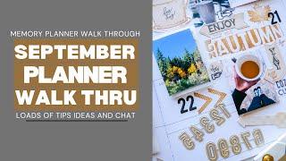 September 2024 Memory Planner Walk Through