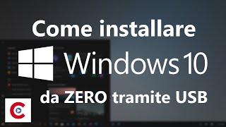 Come installare Windows 10 da ZERO da USB (formattare il computer)