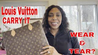 Louis Vuitton Carry It Updated 2 year review! Strap Drop! + Mod Shots 2022! Wear & Tear | KBot LV