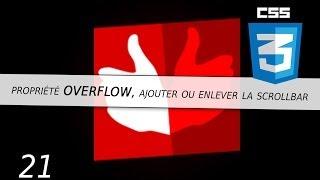 #21 Comment marche la propriété overflow, ajouter ou enlever la scrollbar ?