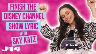 Raven's Home Star Sky Katz Raps Disney Channel Theme Songs | Finish The Lyric