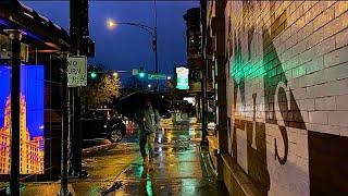 [Chicago] Rainy Night and Christmas Decorations [HD]