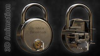 How Lock Works? Mechanism of a Lever Lock 3D Animation