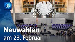 Neuwahlen sollen am 23. Februar stattfinden