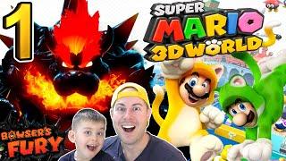 Начало Приключений в Super Mario 3D World + Bowser's Fury Похитил Принцесу Фей | ИГРАЗАВР