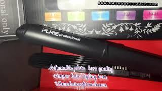 Best Quality Pure Professional Straightener & Crimper Hair Styling iron  2021 www.hairsofttouch.com