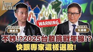 不妙!2025台股挑戰年線!? 快跟專家這樣選股! ft.阮慕驊.陳威良  【理財必修課】 EP4  精華 陳明君