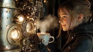 A Day in the Steampunk Castle in the Sky - AI film / short movie