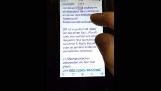 iPhone - Markieren, Kopieren, Einsetzen unter VoiceOver