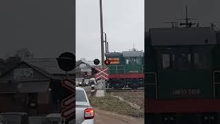 Переезд через железную дорогу в Шолданештах