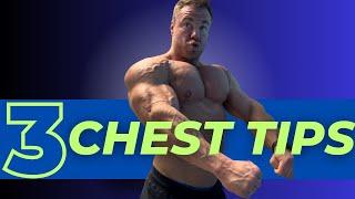 3 Tips for Massive Pecs | Start Growing a Chest Today!