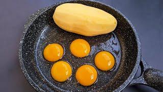 Just grate Potatoes & add Eggs! Cheap and Easy Breakfast. Delicious Egg Potato Recipe.