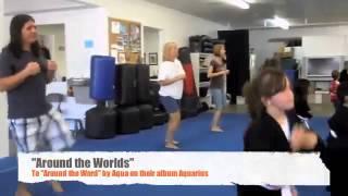 GQ Dojo Kids and Parents Working Out Together