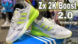 Yeezy Zebra Alternative??? | Adidas ZX 2K Boost 2.0 | Pulse Lime Unboxing