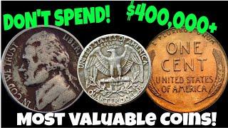 Most Valuable Coins RARE Pennies,Dime, Nickels & Quarter Coins worth Big MONEY Coins worth money!