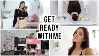 GET READY WITH ME! Skincare, makeup, Outfit & what's in my bag?! | Naomi Victoria Ad