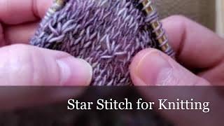 Star Stitch for Knitting