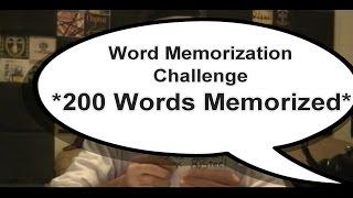 *Memorizing 200 Words* - Word Memory Challenge - Power of the Brain - HD