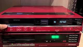 Test Sony SL-C20 und SL-T25 Betamax Videorecorder Beta VCR