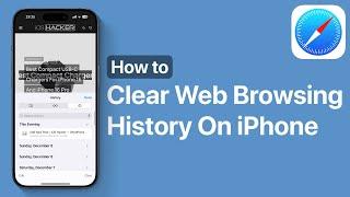 How To Clear Safari History On iPhone 16