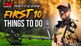 New Minelab Manticore? First 10 Things To Do! Tips