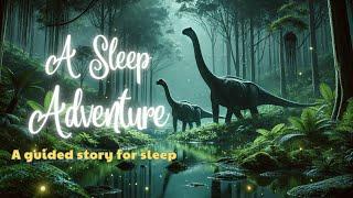 Relaxing Dinosaur Bedtime Story with Rain Sounds ️ | Sleepy Adventure for Better Sleep