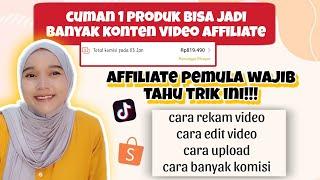 TRIK 1 SAMPEL PRODUK JADI BANYAK VIDEO ‼️ BIKIN PULUHAN VIDEO AFFILIATE SETIAP HARI TANPA MIKIR