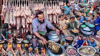 Breakfast in Afghanistan | Traditional Early morning street food | Liver fry recipe | Kabuli Pulao