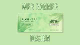 How to Design Web Banner Beauty In Adobe Photoshop ! Dezign Thinking