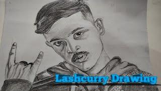 Lashcurry Drawing with pencil shedding . (victory anthem)