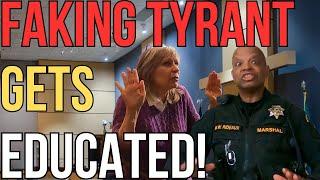 COUNTY EMPLOYEE FAKES HARASSMENT TO GET MARSHALL TO ARREST ME! - MARSHALL DENIES HER!