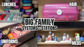 BIG Family Systems + Stations for Back To School   Mom of 6