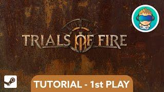 Roguelike Deck Builder Game - Trials of Fire - Tutorial, First Play