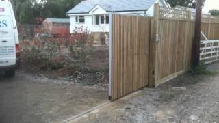 Wooden Sliding Electric Gate Part 1