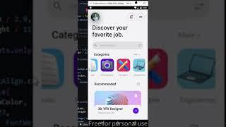 Jobly app UI using Flutter | #shorts #shortvideo #short