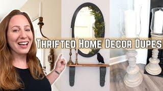 High End DIY Home Decor Dupes // Thrifted home decor on a budget