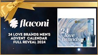 FLACONI 24 LOVE BRANDS MENS ADVENT CALENDAR REVEAL 2024