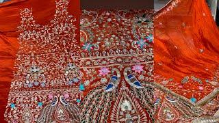 ️Special Rust colour bridal party wear Full havy Handwork designer suit watch full video guys 