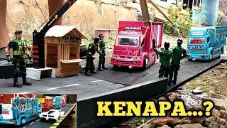 Semua Truk Mbois Kena Marah PJR DI ATAS TOL LAYANG || VERSI || Miniatur Truk Plastik