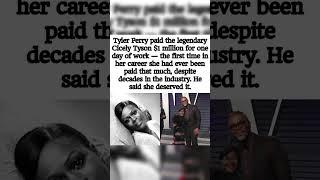 Tyler Perry Makes HISTORY Paying Cicely Tyson $1M for 1 Day!  #shorts #tylerperry #trending #fyp