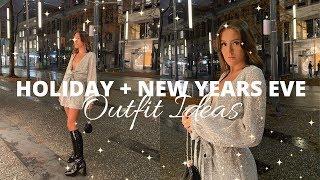 HOLIDAY + NEW YEARS EVE OUTFIT IDEAS! | Emma Rose