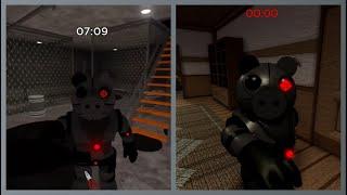 PIGGY BRANCHED REALITIES "OLD BASEMENT ROBBY" VS "NEW BASEMENT ROBBY" JUMPSCARE!