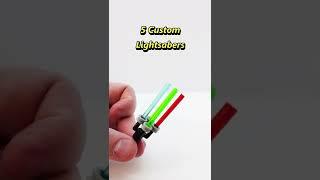 5 easy ways you can make a custom LEGO Lightsaber! Part 2 #shorts