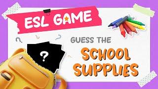 ️ Guess the School Supplies ️ | English Listening and Vocabulary Game