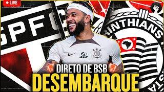 AO VIVO  DESEMBARQUE DO CORINTHIANS EM BRASÍLIA PARA JOGO CONTRA O SÃO PAULO