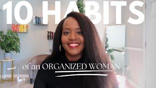 10 Habits of An Organized Woman #vlogmas2024 #organizedhabits