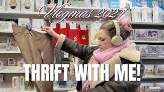 UK Thrift Store Adventures & Christmas Eve Countdown  Vlogmas Day 24